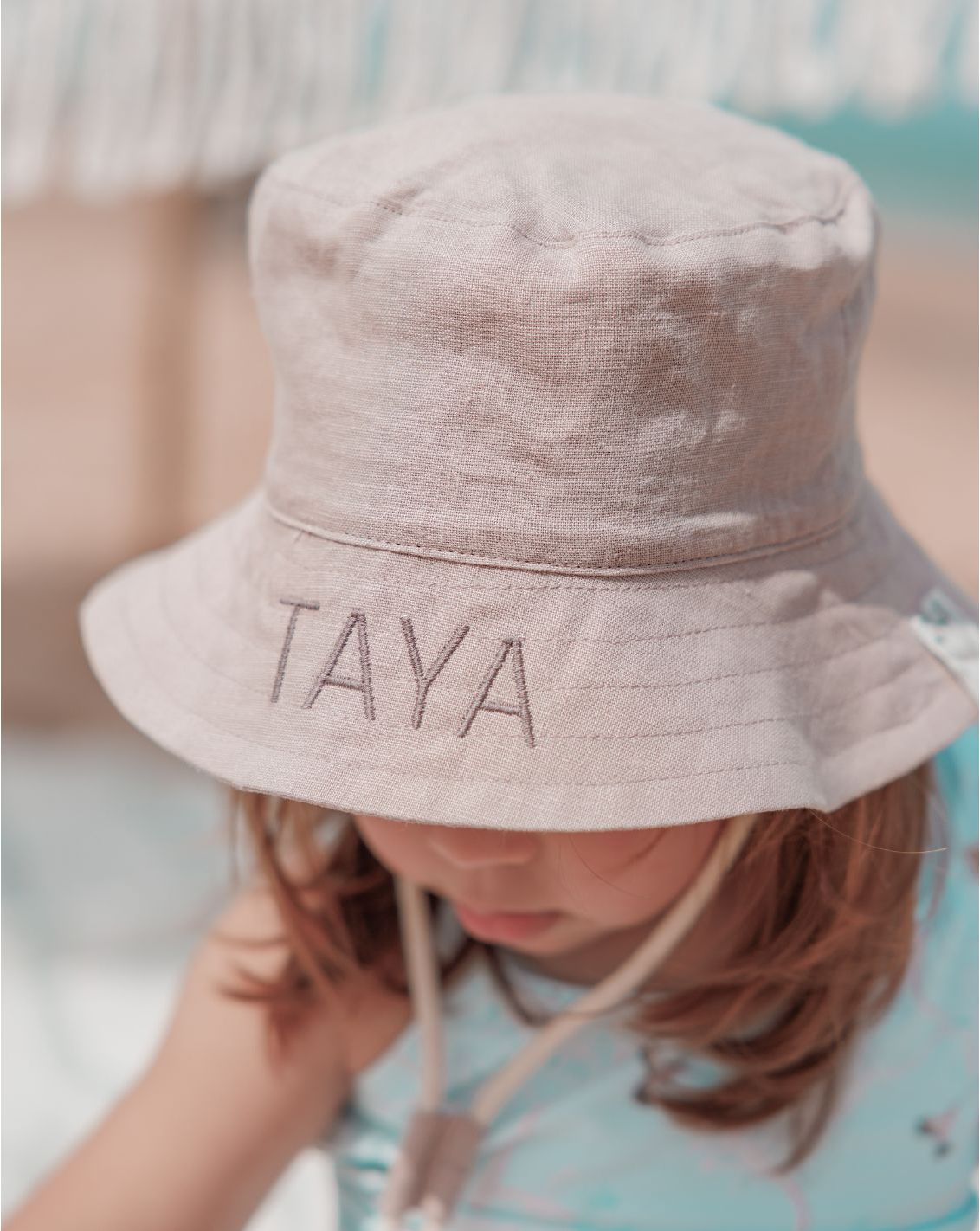 Summer Hat With Strap SH2, Lilly