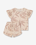 Ruffled Top & Pants Set O