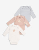 3 Pack Long Sleeves Bodysuits WSP1