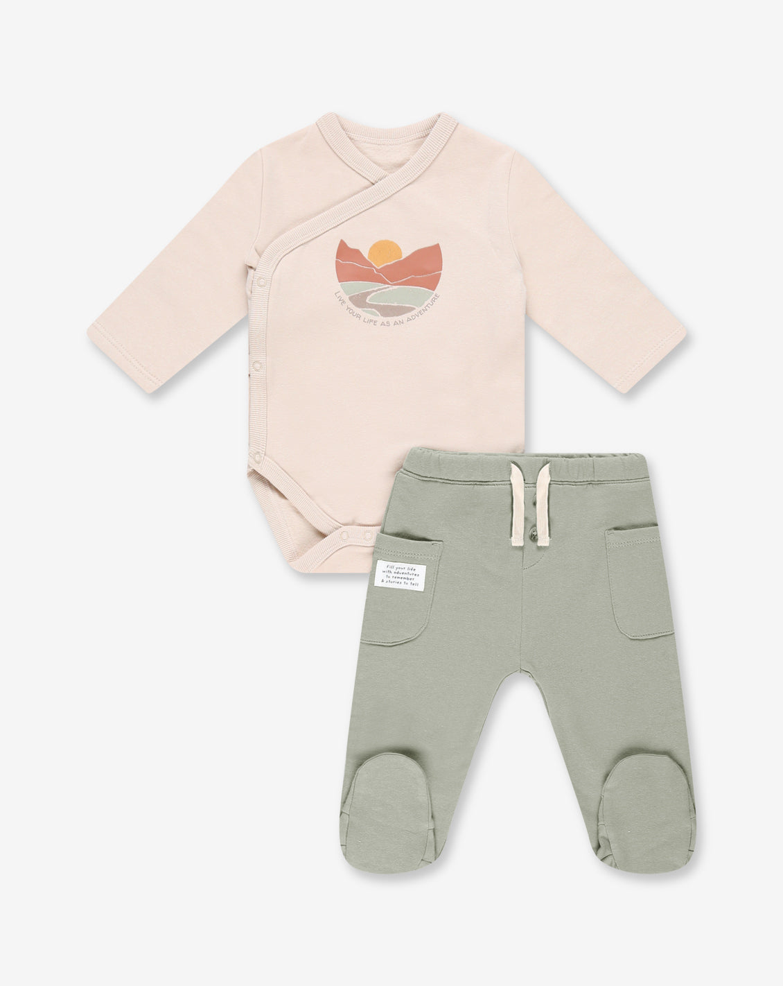 フランネルボディスーツ＆パンツセット D1