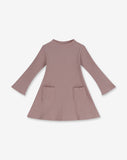 Rib Dress With Flare Sleeves A13