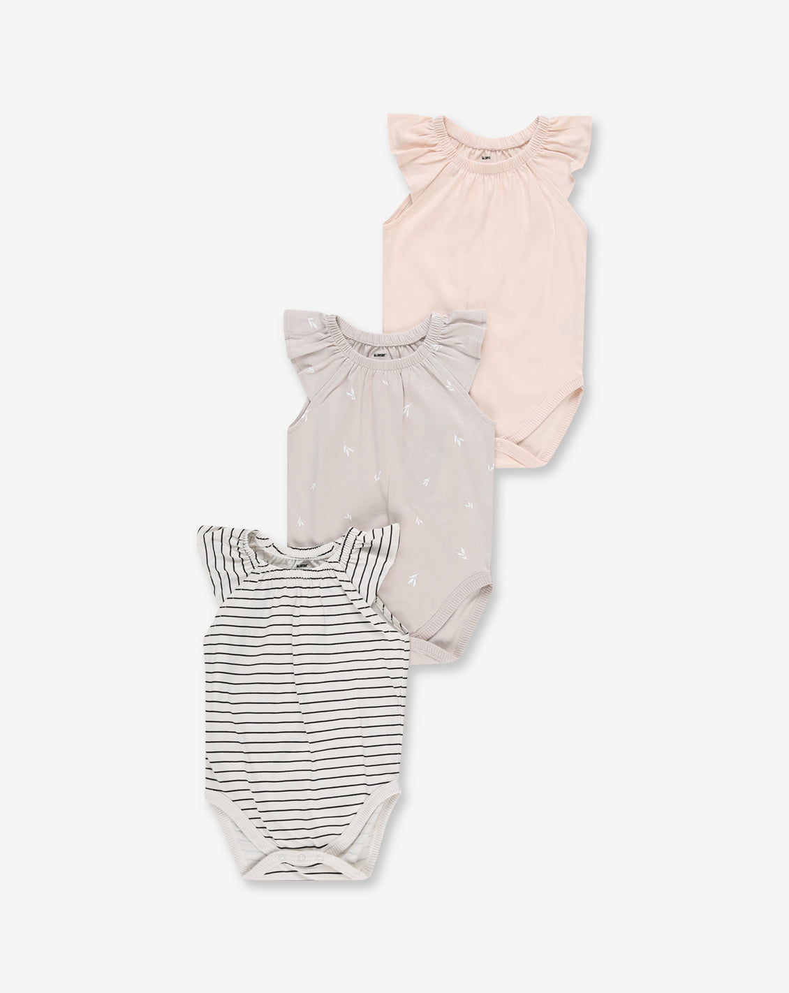 女の子用ボディスーツ 3枚パック WSM 