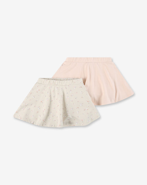 女の子用スカート2枚組（タイツ付き）WSM 