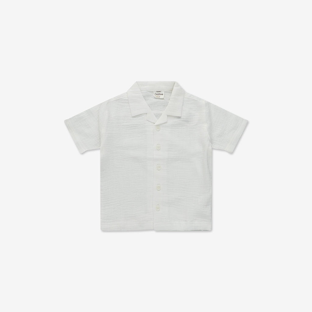 Short Sleeve Button-Down Shirt WB
