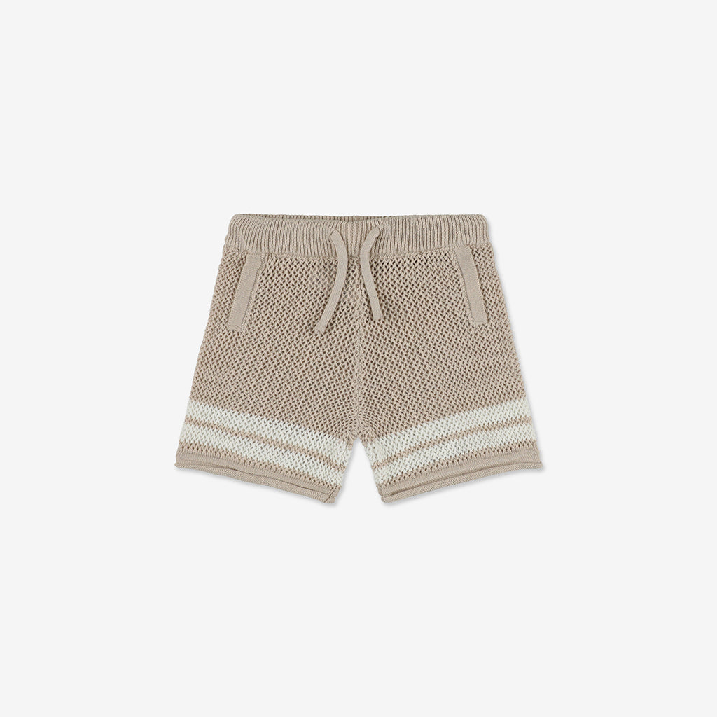 Crochet Shorts with Stripes CR