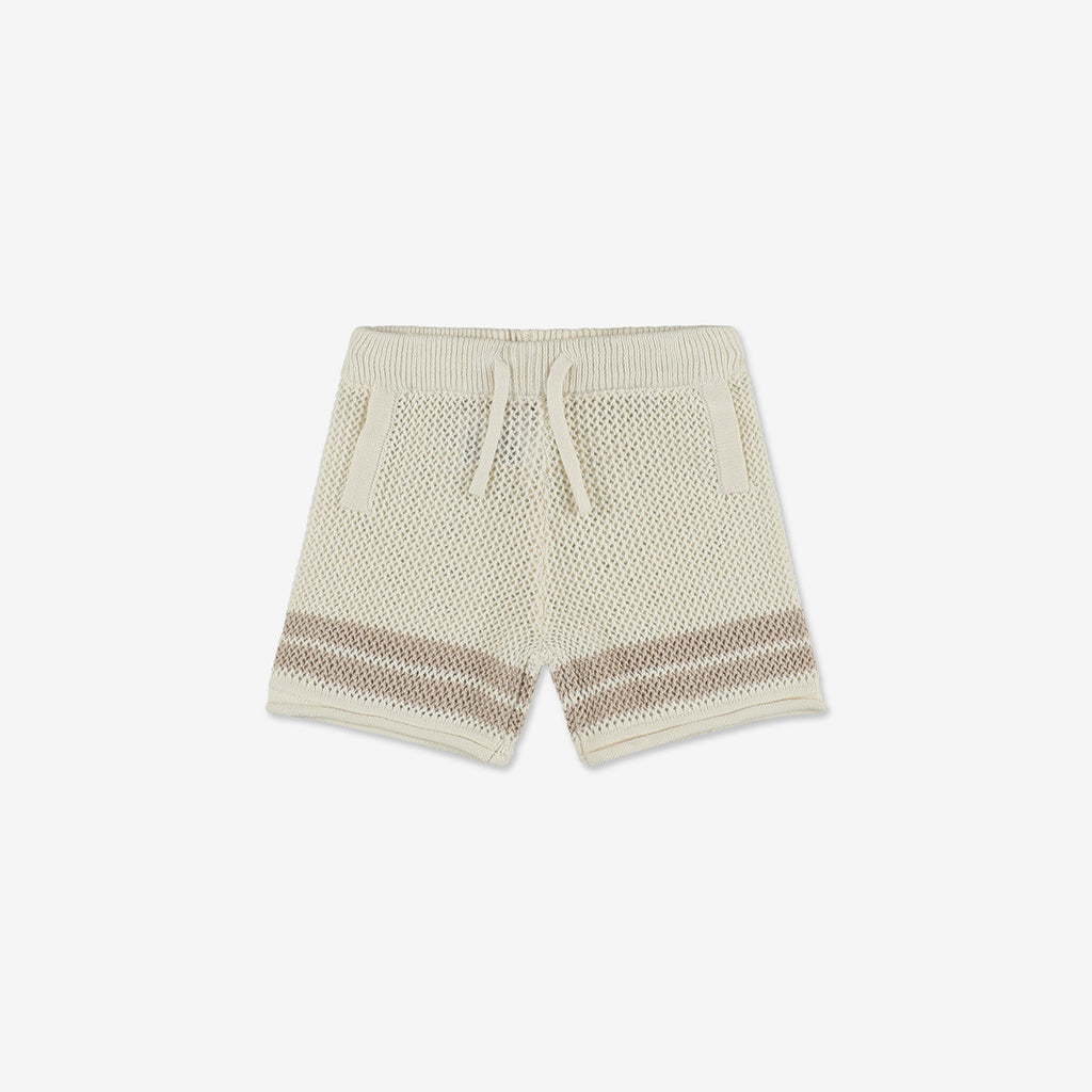 Crochet Shorts with Stripes CR