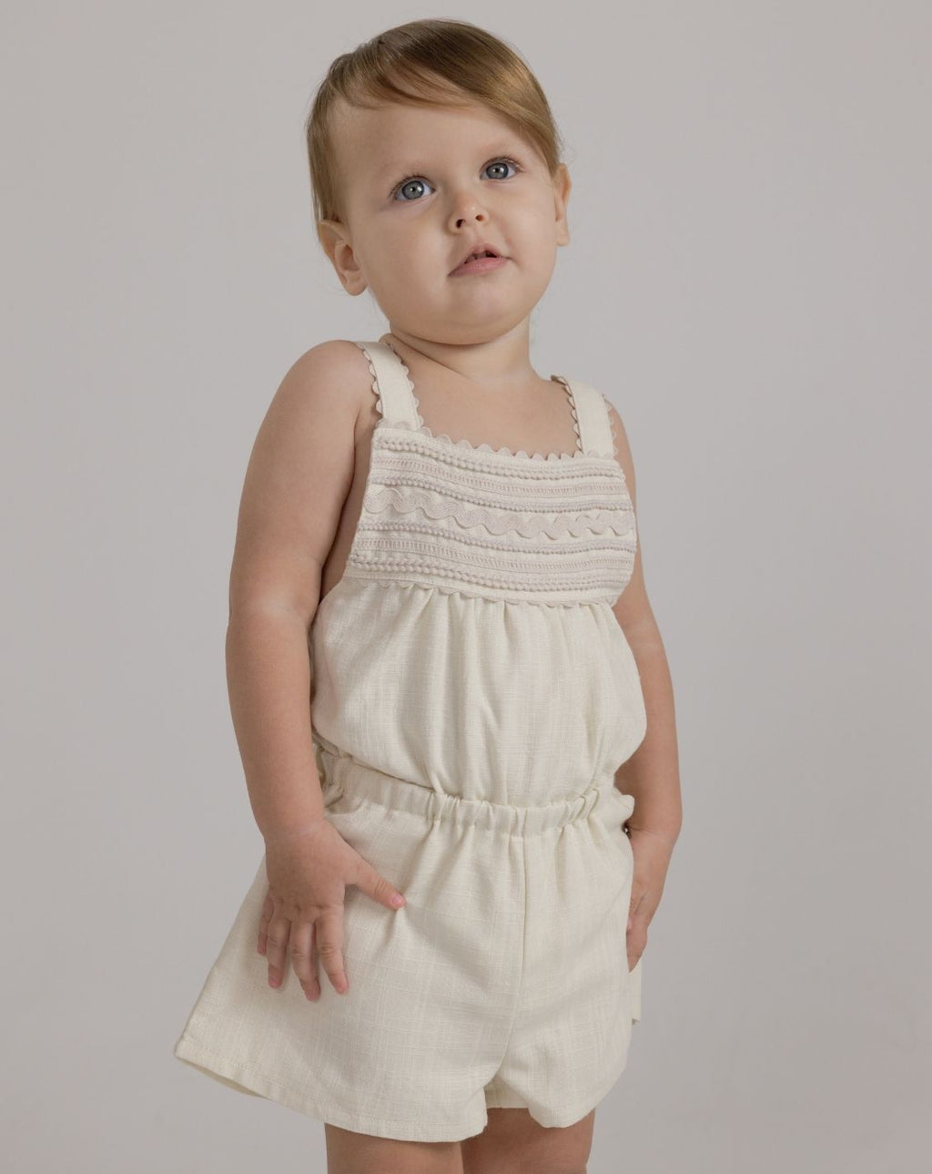 Flared Sleeve Woven Overall H