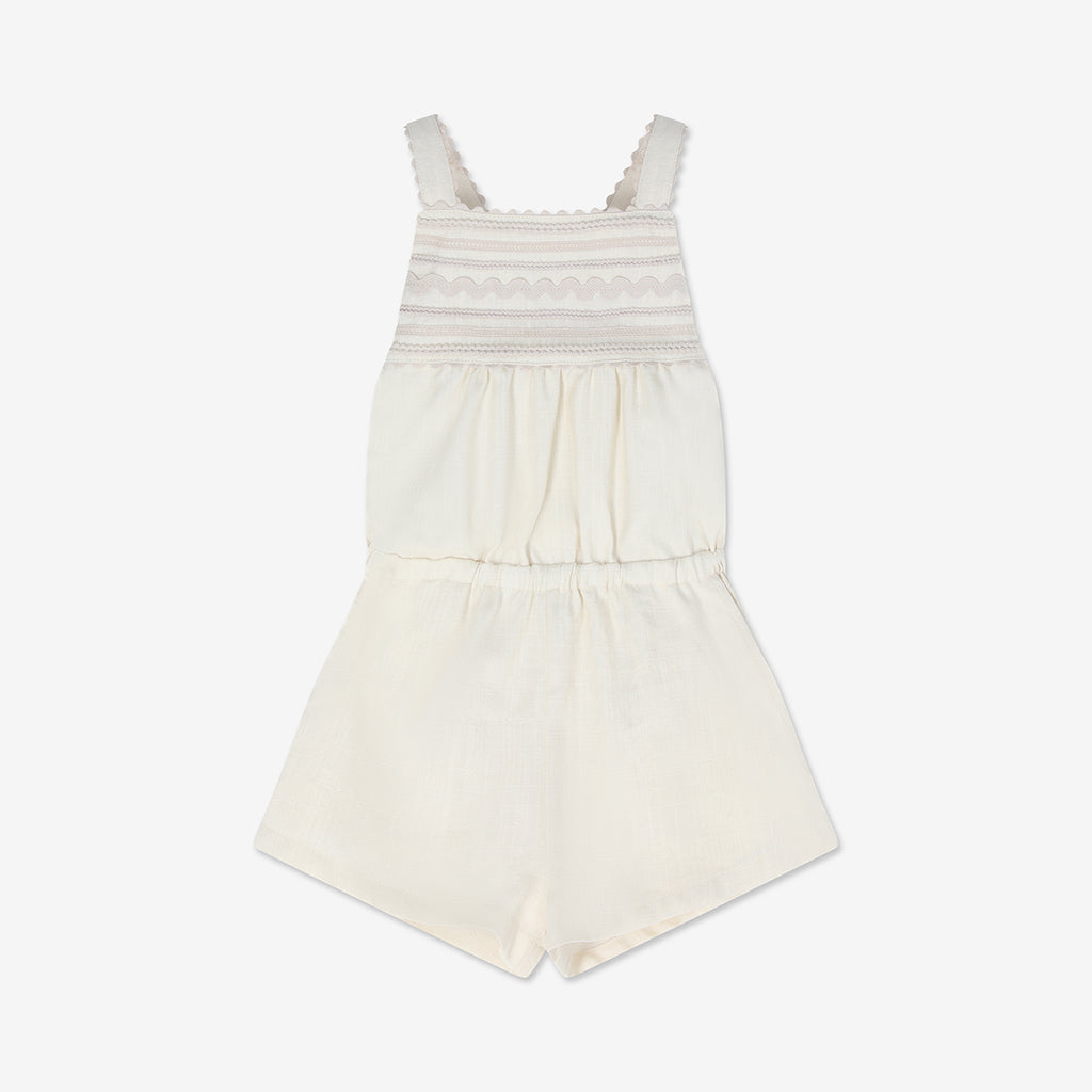 Cross Strap Woven Short Overall H