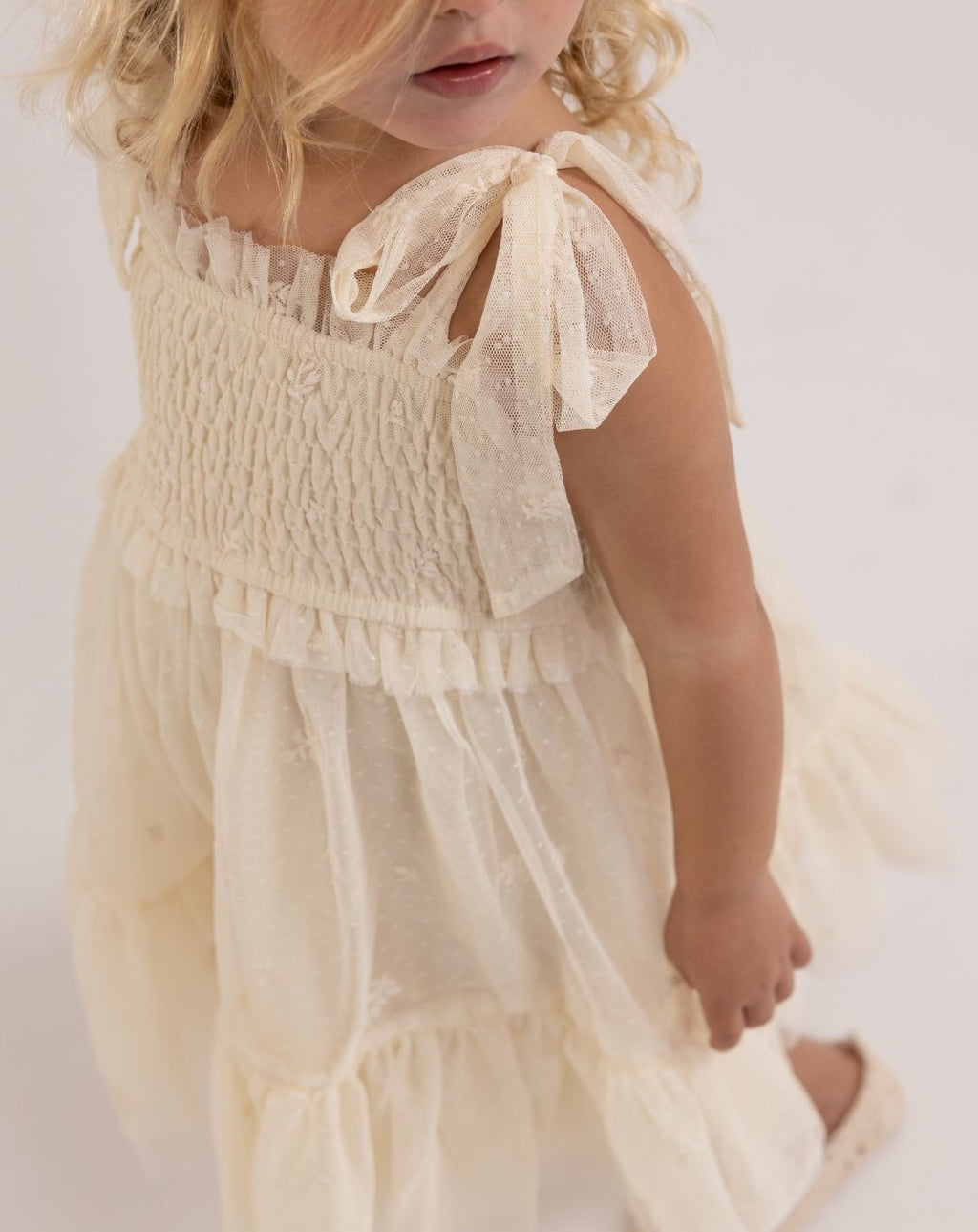 Embroidered Tulle Dress H