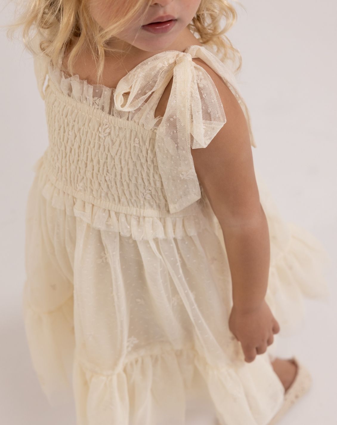 Embroidered Tulle Dress H