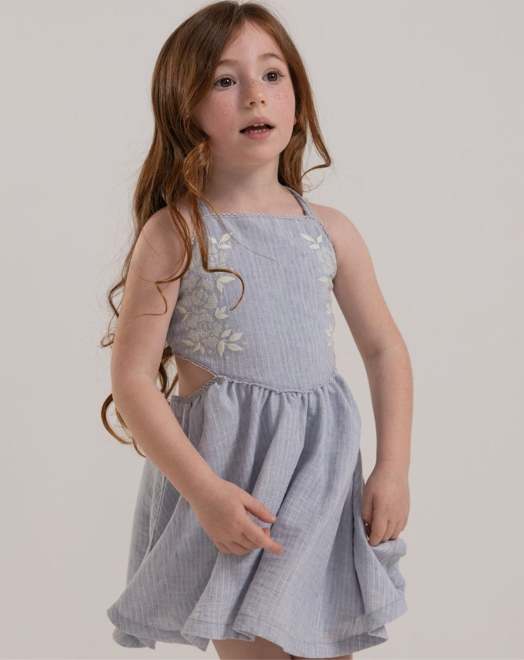 Side Cut -Out Strappy Dress H