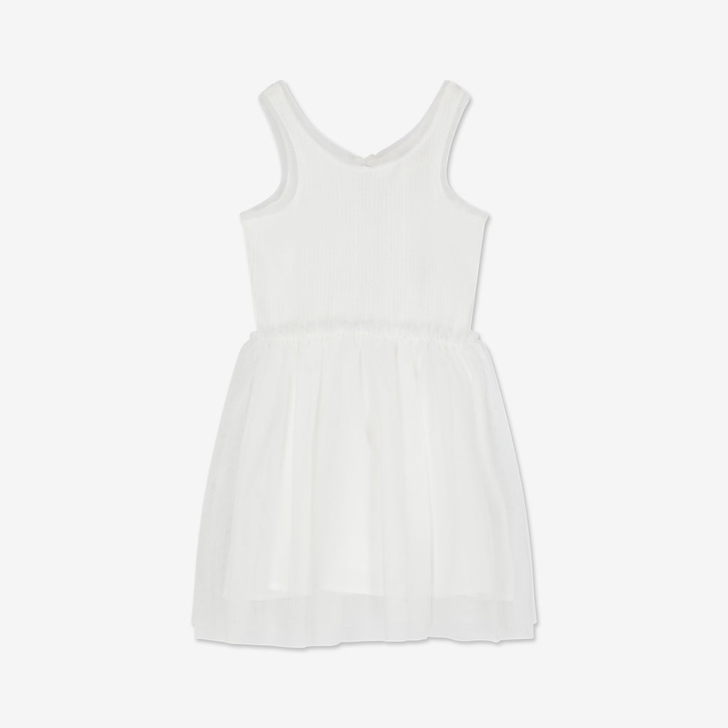 Sleeveless Tulle Dress H