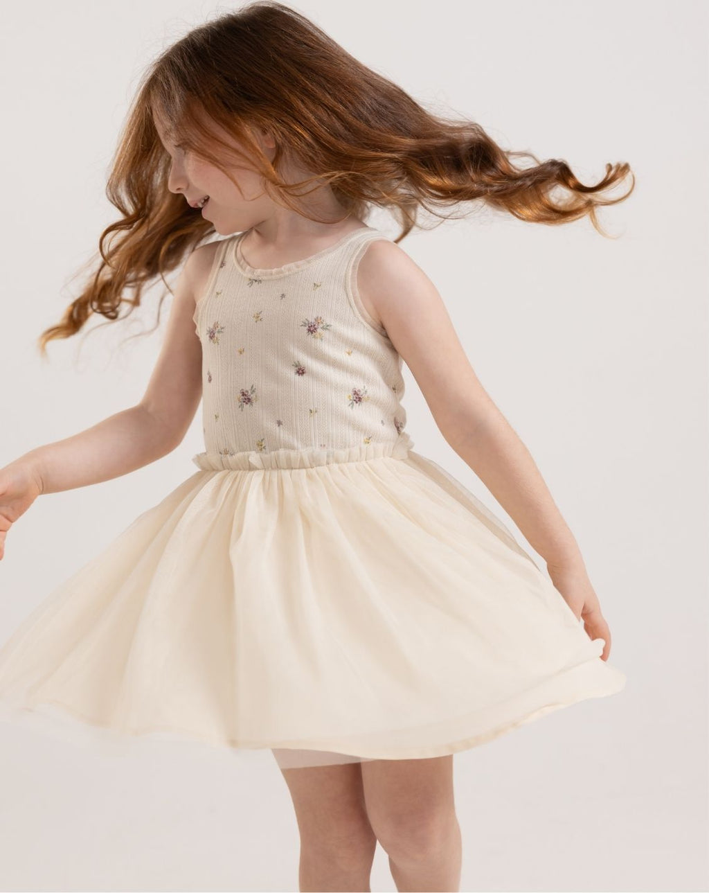 Sleeveless Tulle Dress H