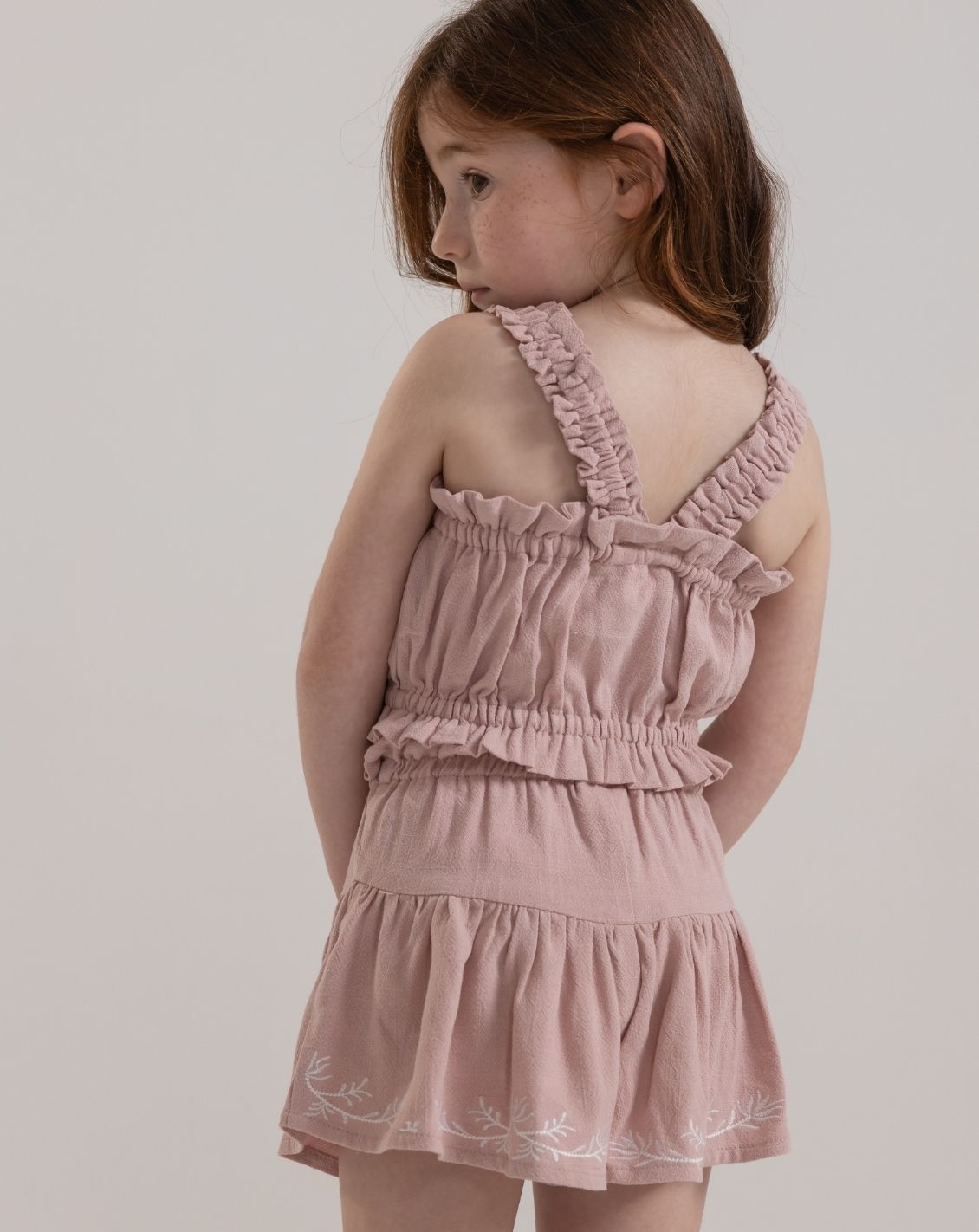 Cropped Woven Tank Top H