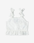 Peplum Textural Tank Top H