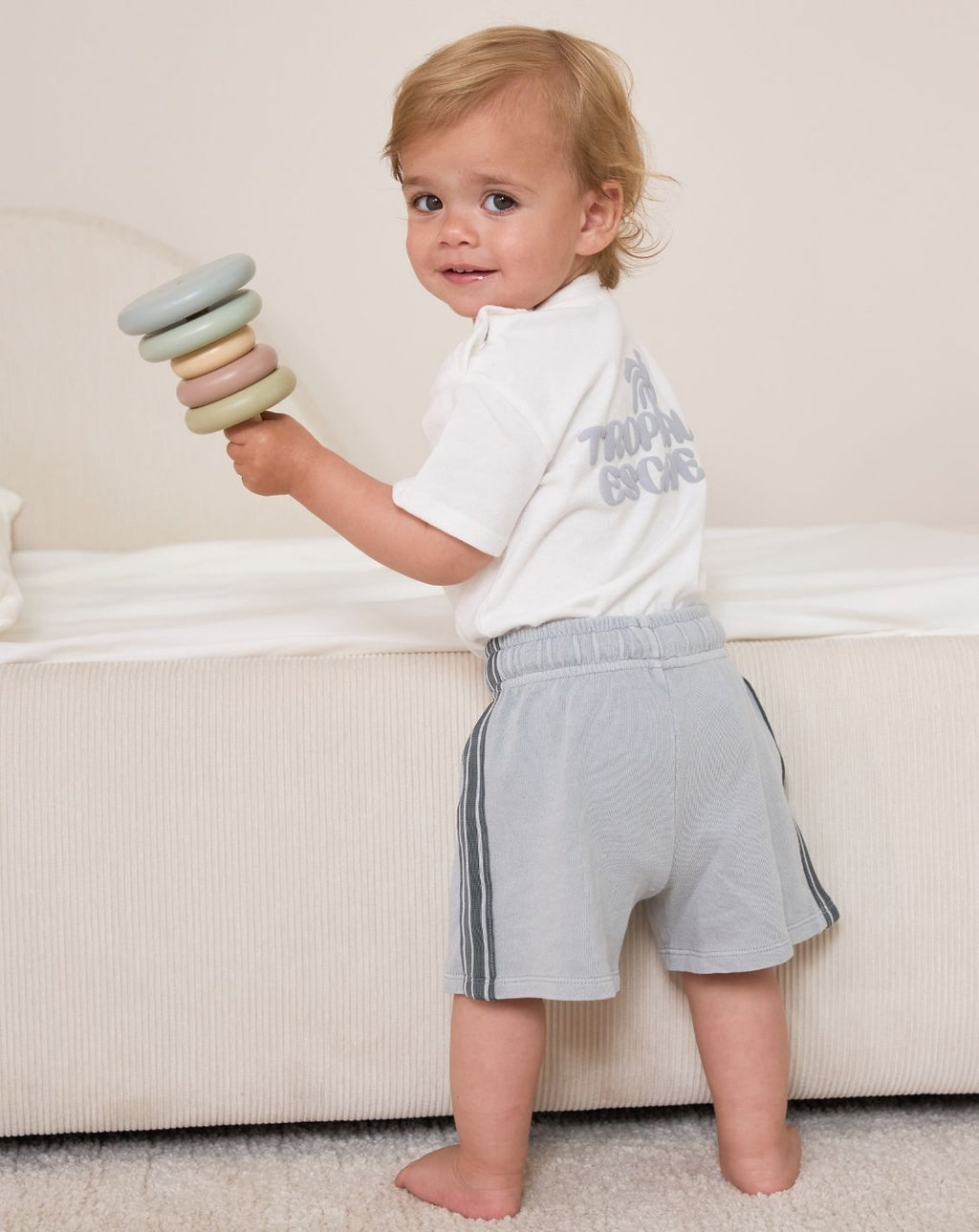 Bodysuit+ Washed Woven Short Pants Set NT