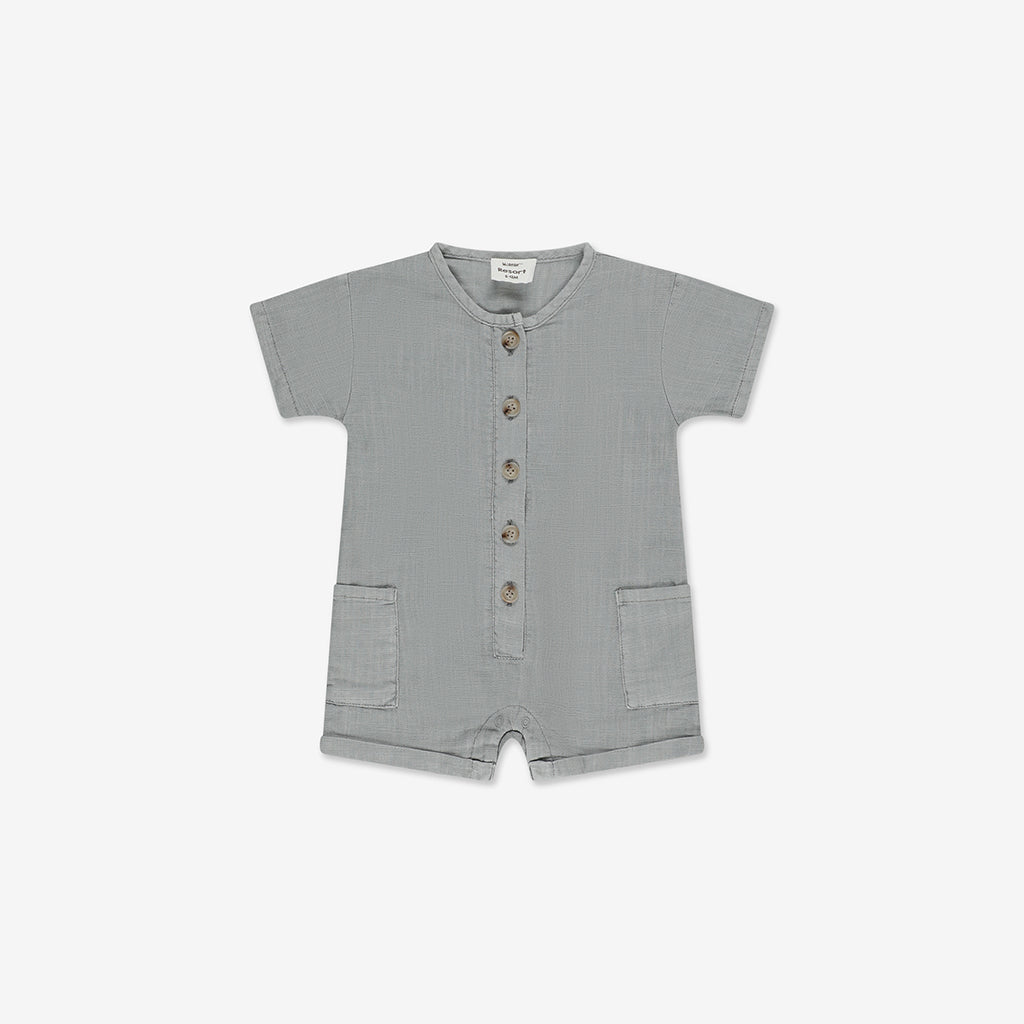 Short Sleeves Overall With Pocket NT