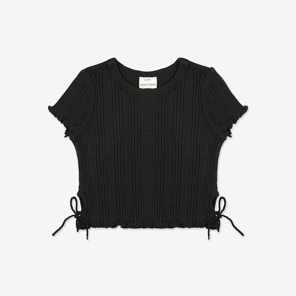 Girls Rib Cropped Shirt RIB