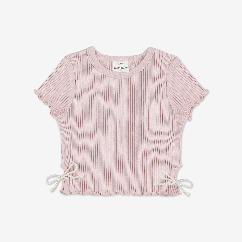 Girls Rib Cropped Shirt RIB