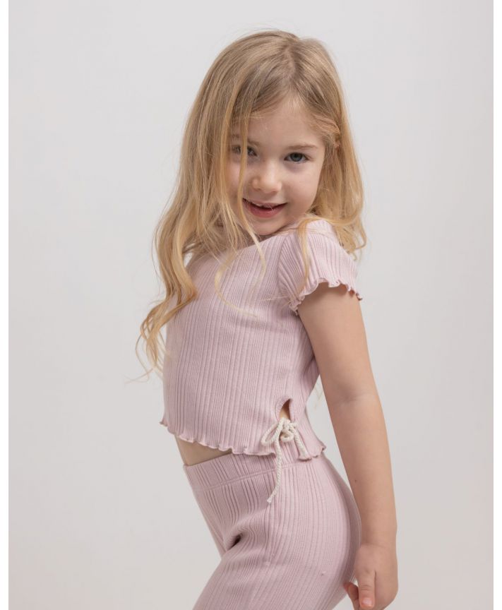 Girls Rib Cropped Shirt RIB