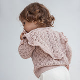 Girls Sweater With Ruffles S5