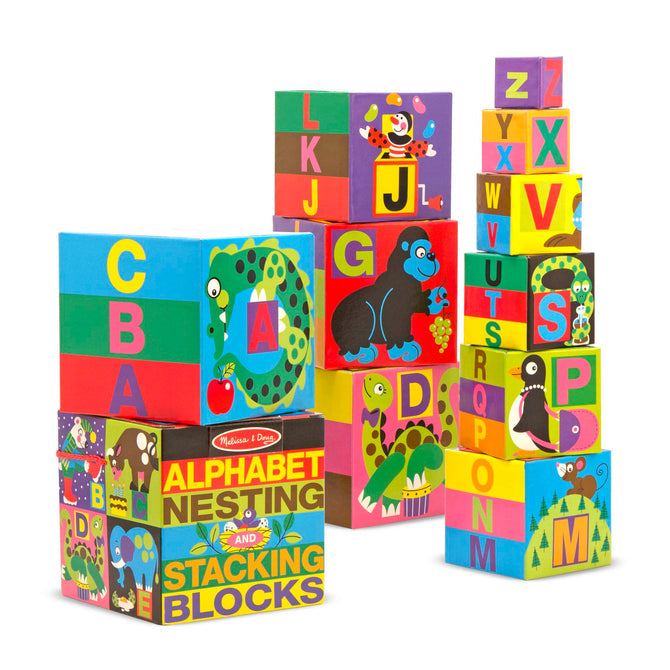 Melissa & Doug Alphabet Stacking & Nesting Blocks