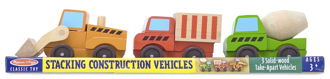Melissa & Doug Stacking Construction Vehicles