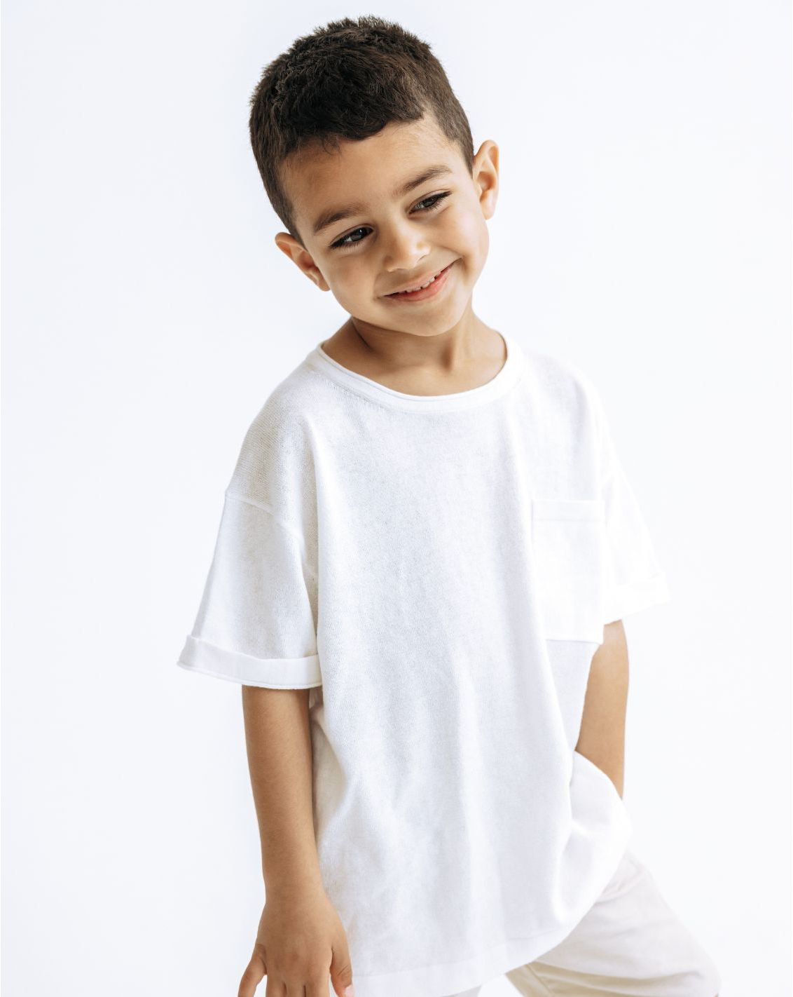 ニットTシャツ CR
