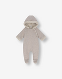 Quilted Jersey Hooded Overall With Sherpa Y2