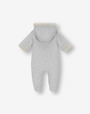 Quilted Jersey Hooded Overall With Sherpa Y5