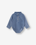 Woven Bodysuit With Pocket WB1