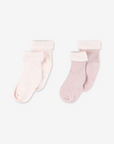 2 Pack Rib Socks With Anti Slip Print SOCKS3
