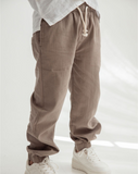 Woven Pants With Elastic Ending WB11