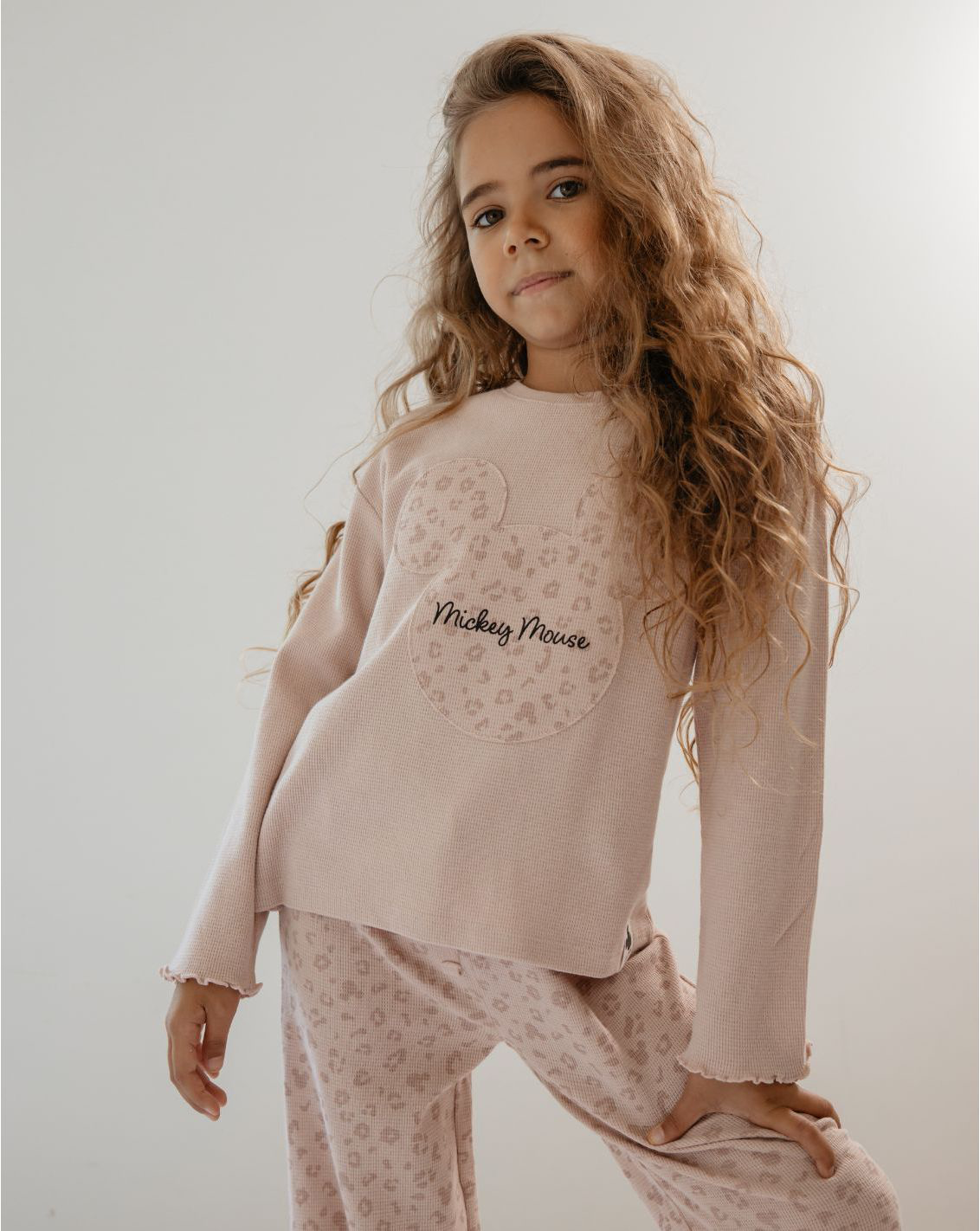 Girls Disney Snuggle Pique Pajamas Set PJ