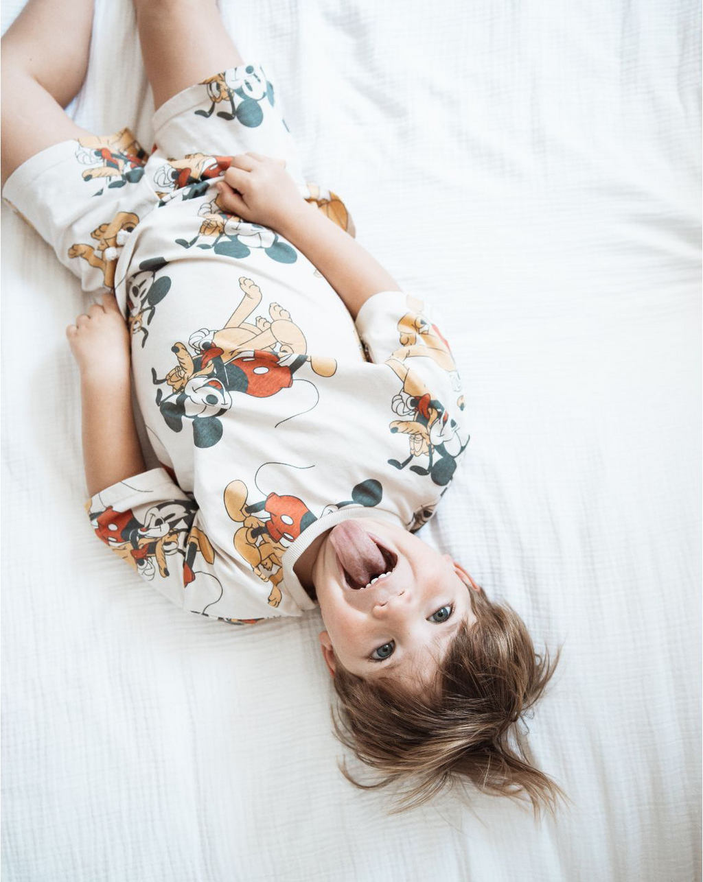 男の子用ディズニーシャツ＆ショートパンツセット PJ3