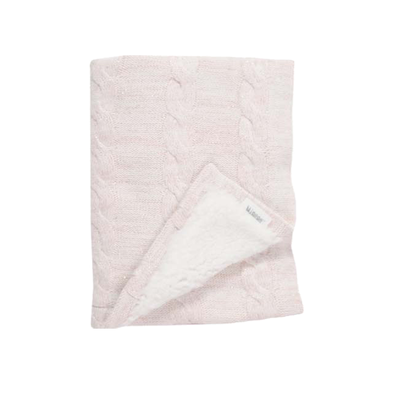 Double Sided Blanket - Knitted & Puffy 100 x 75 cm