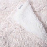 Double Sided Blanket - Knitted & Puffy 100 x 75 cm
