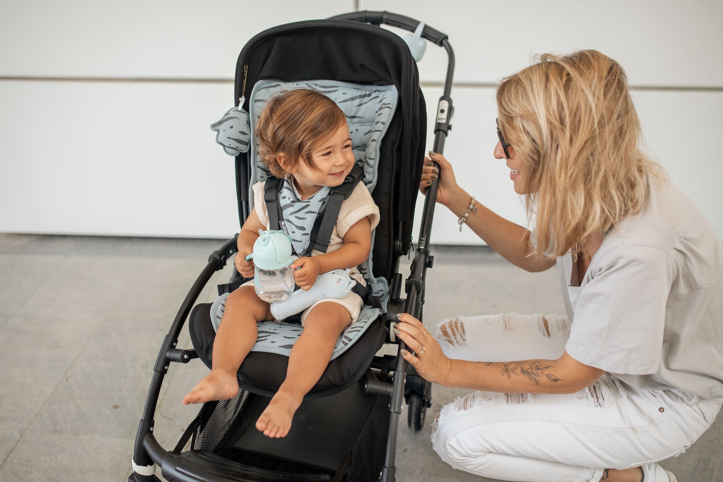 Jersey Pushchair Liner - Jungle Story!