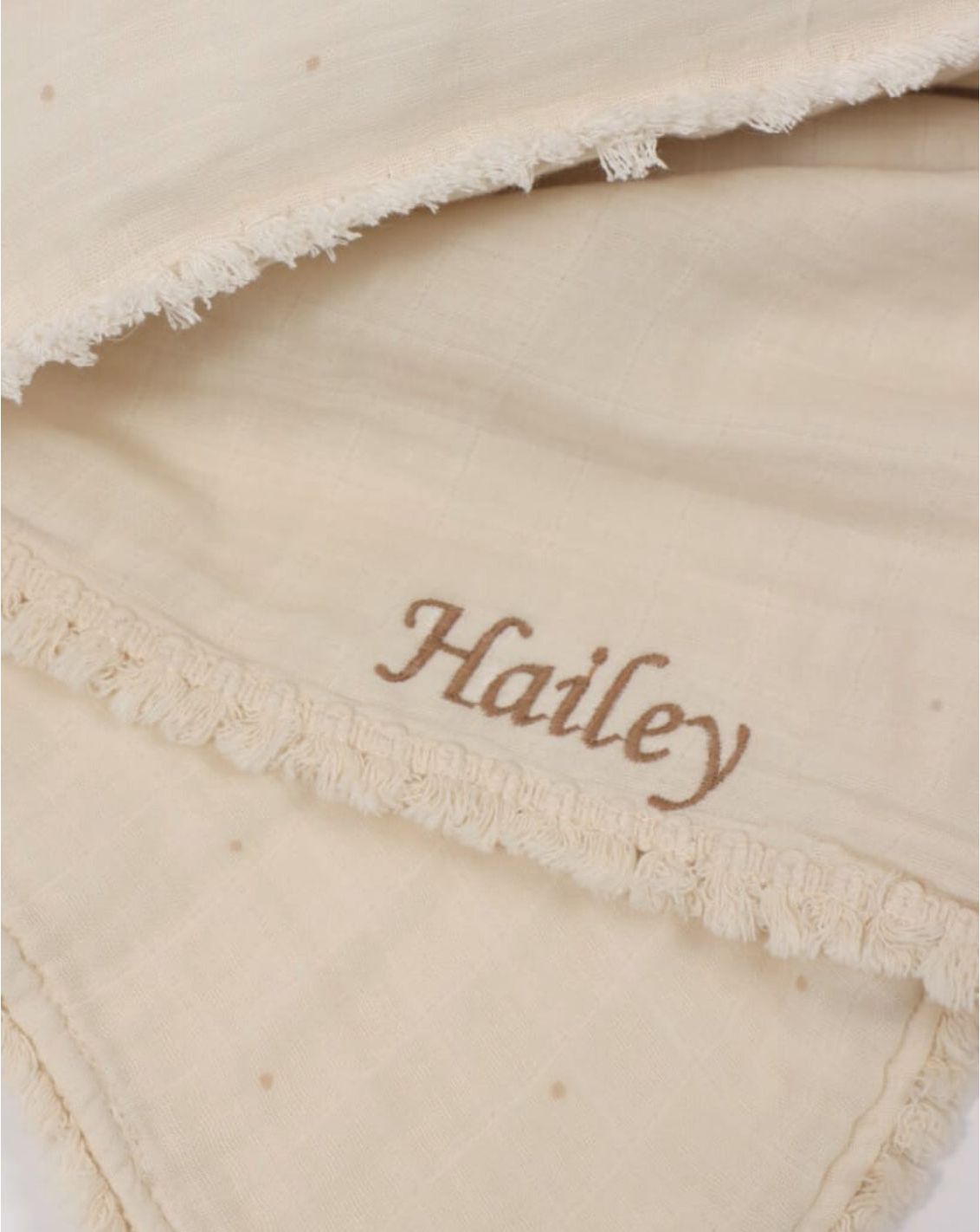 Large Muslin Blanket With Fringes 100*150cm