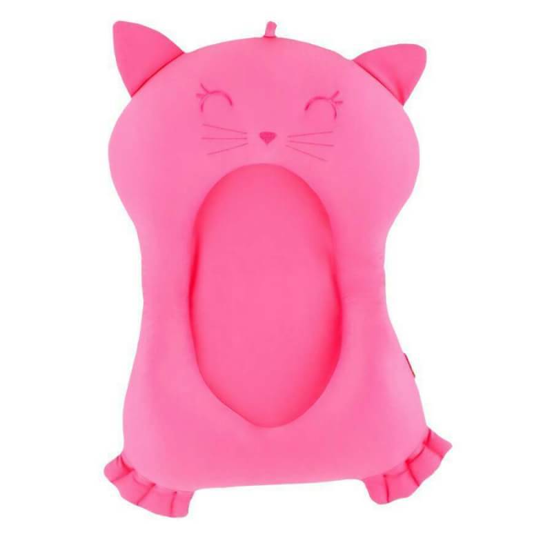ベビーバスギフトバスケット - ピンクの猫！