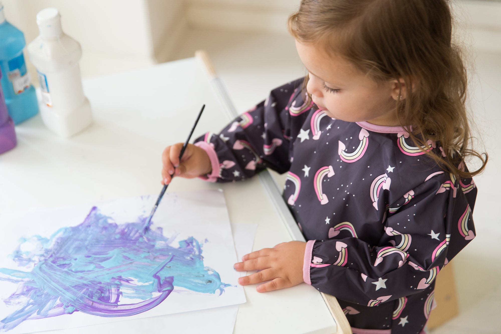 Crumb Catcher Bib With Sleeves