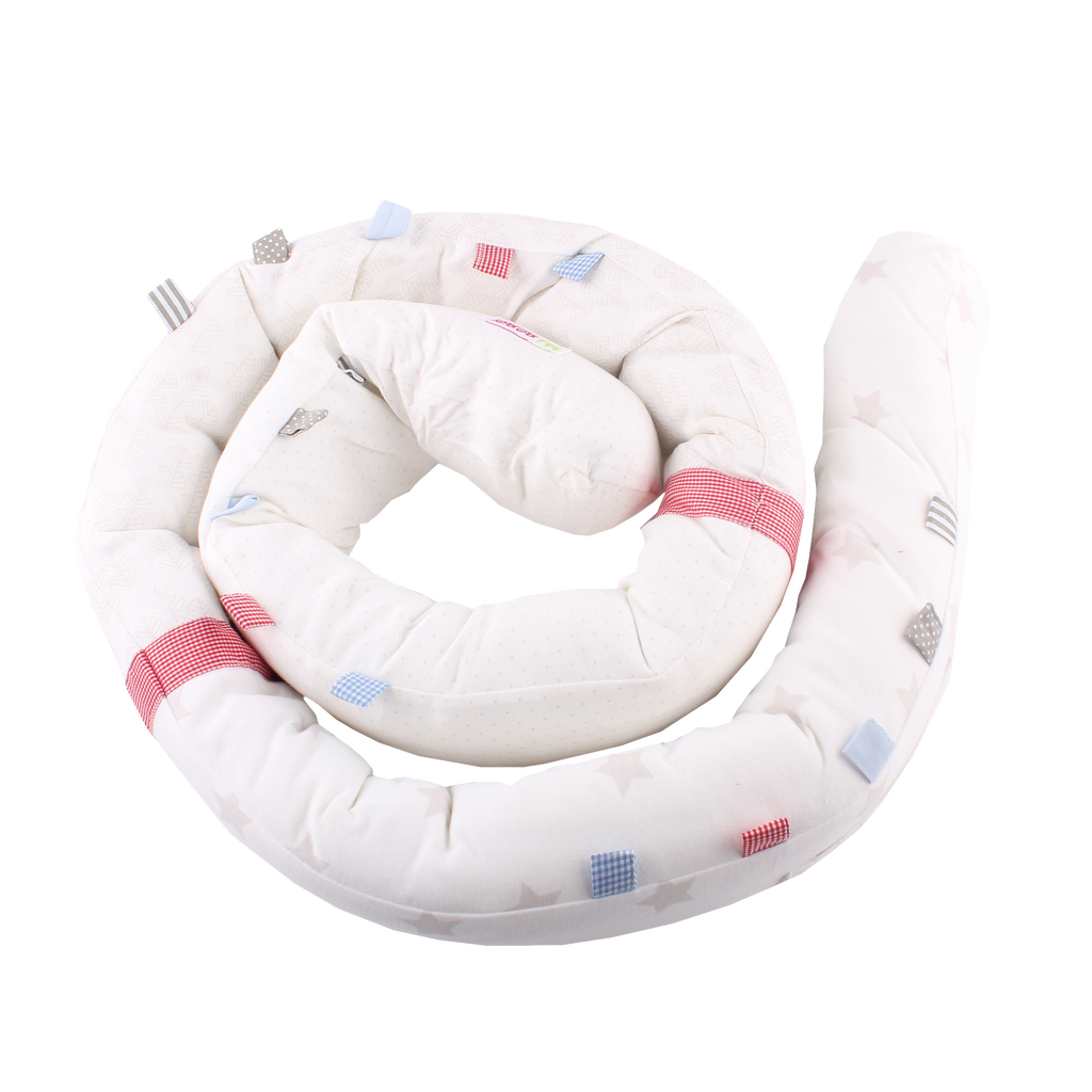 Cream Beige Star  Bedding Gift Basket - Yellow Basket!