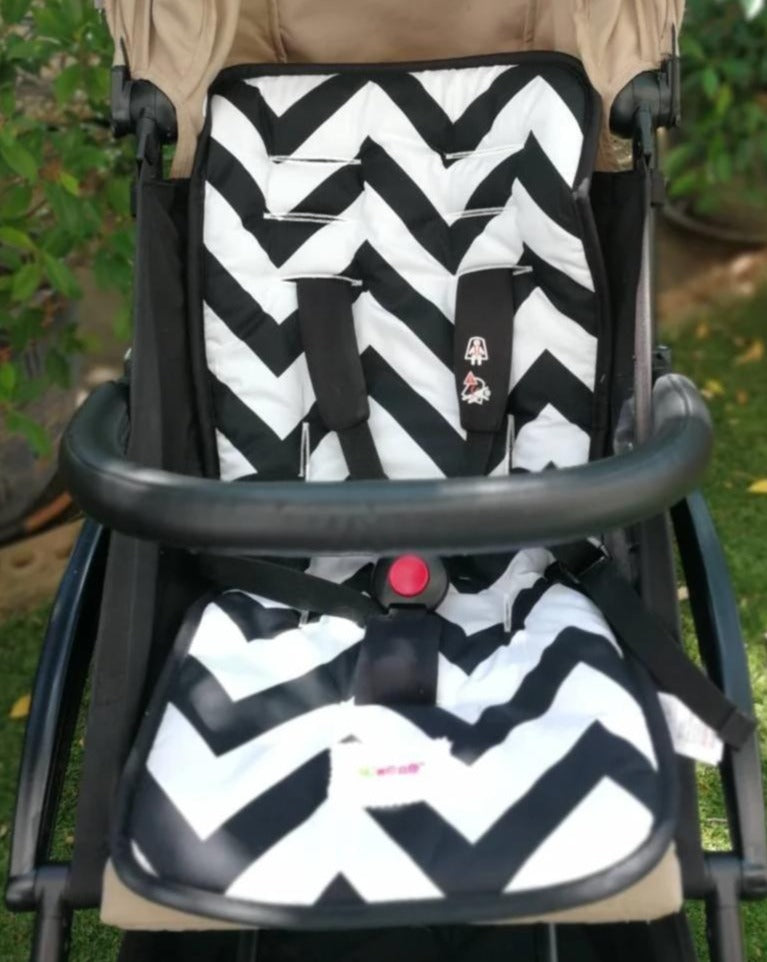 Reversible Pushchair & Car Seat Liner - Weave Cotton!