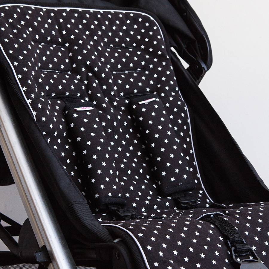 リバーシブルベビーカー＆カーシートライナーセット - ジャージーコットン！