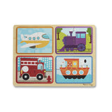 Natural Play Wooden Puzzle: Ready, Set,