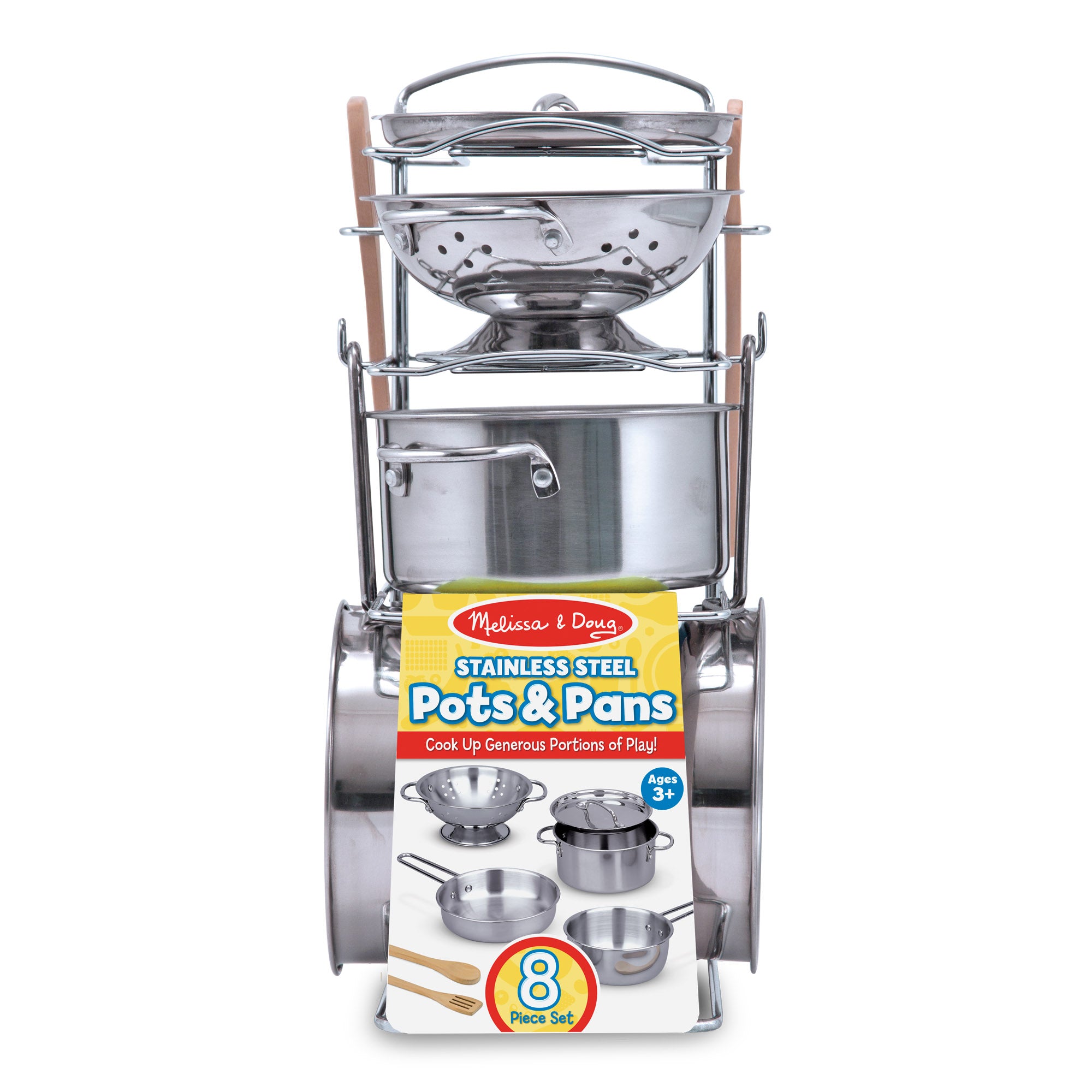 Melissa & Doug Stainless Steel Pots & Pans