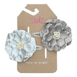 LRR Flower Metallic Peony Hair Clip