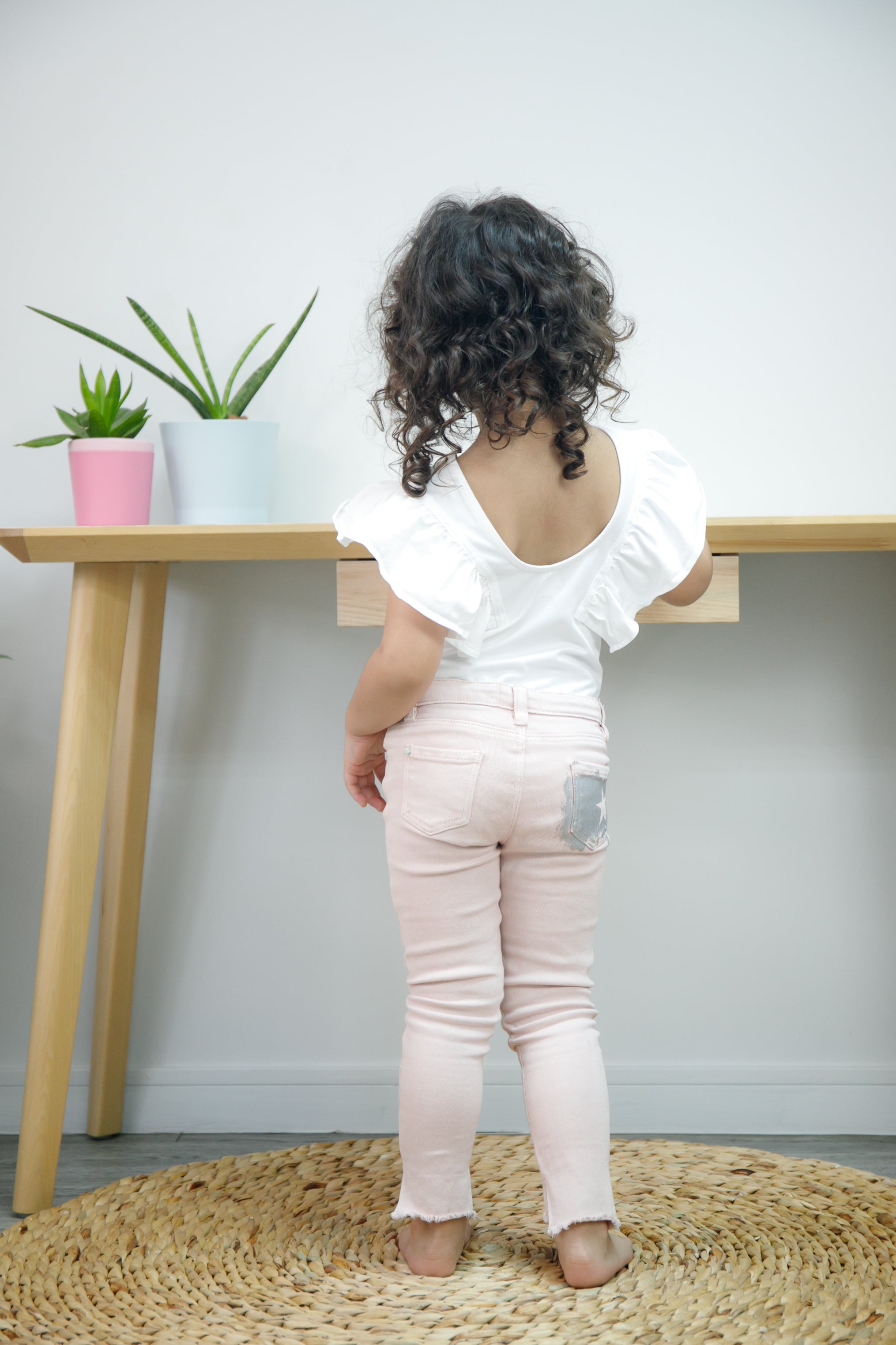 Bodysuit with Ruffle Sleeves