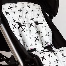リバーシブルベビーカー＆カーシートライナーセット - ジャージーコットン！